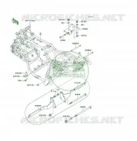 FRAME PARTS (COUVERTURE) voor Kawasaki KLF300 1994