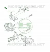 REAR AXLE voor Kawasaki KLF300 1994