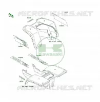 STICKER voor Kawasaki KLF300 1994