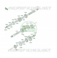 TRANSMISSION voor Kawasaki KLF300 1994