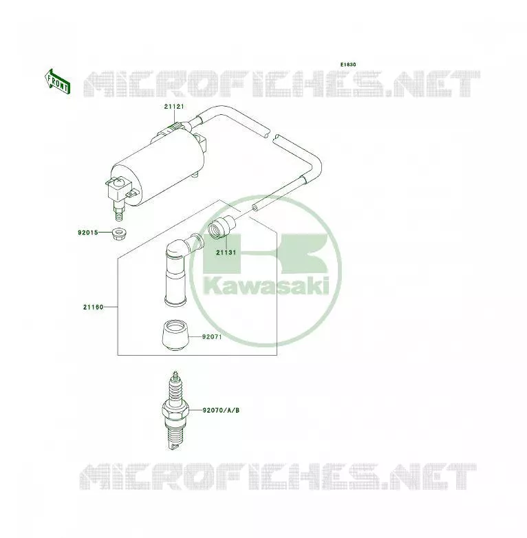 IGNITION SYSTEM Kawasaki QUAD 300 1995 KLF300  KLF300-B8