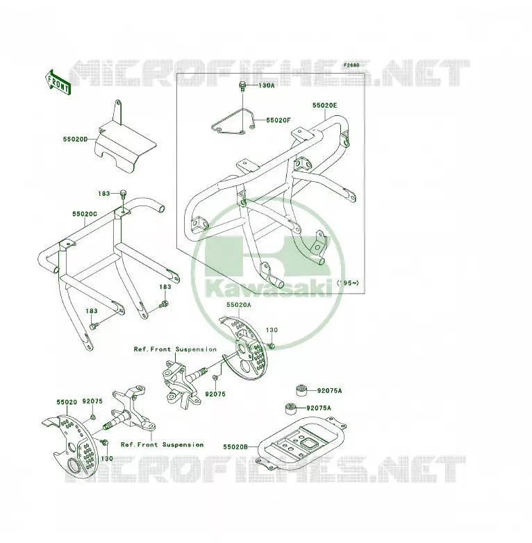 PROTECTION(S) Kawasaki QUAD 300 1995 KLF300  KLF300-B8