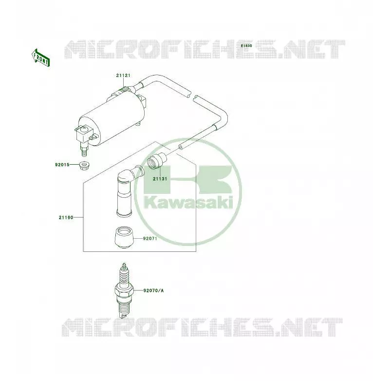 IGNITION SYSTEM Kawasaki QUAD 300 1995 KLF300  KLF300-B8A
