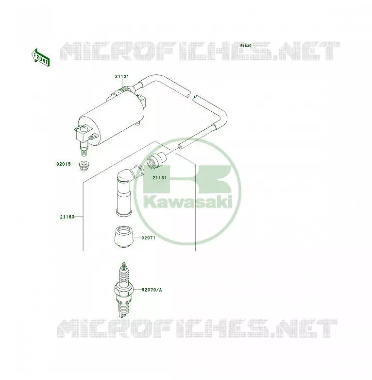 IGNITION SYSTEM Kawasaki QUAD 300 2000 KLF300 4X4  KLF300-C12
