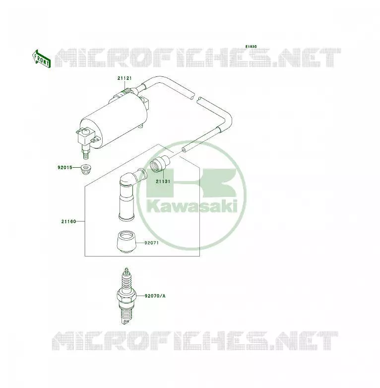 IGNITION SYSTEM Kawasaki QUAD 300 2002 KLF300 4X4  KLF300-C14