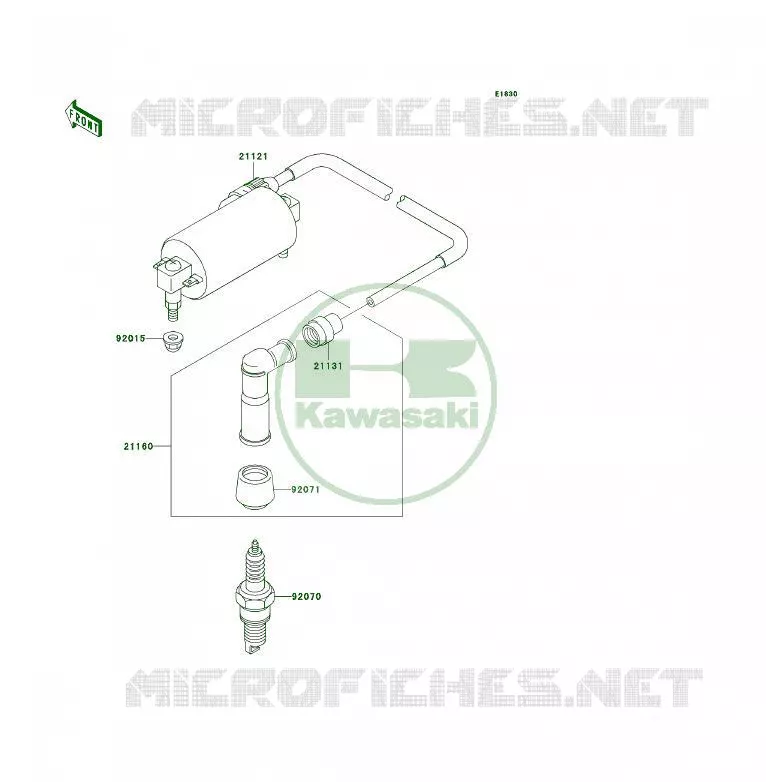 IGNITION SYSTEM Kawasaki QUAD 300 2003 KLF300 4X4  KLF300-C15