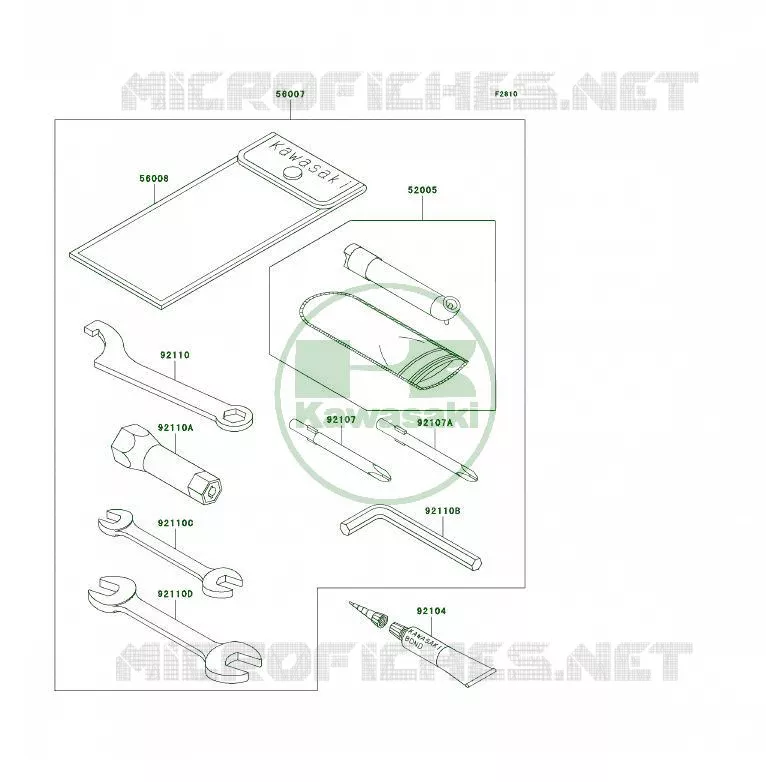 TOOL Kawasaki QUAD 300 2003 KLF300 4X4  KLF300-C15