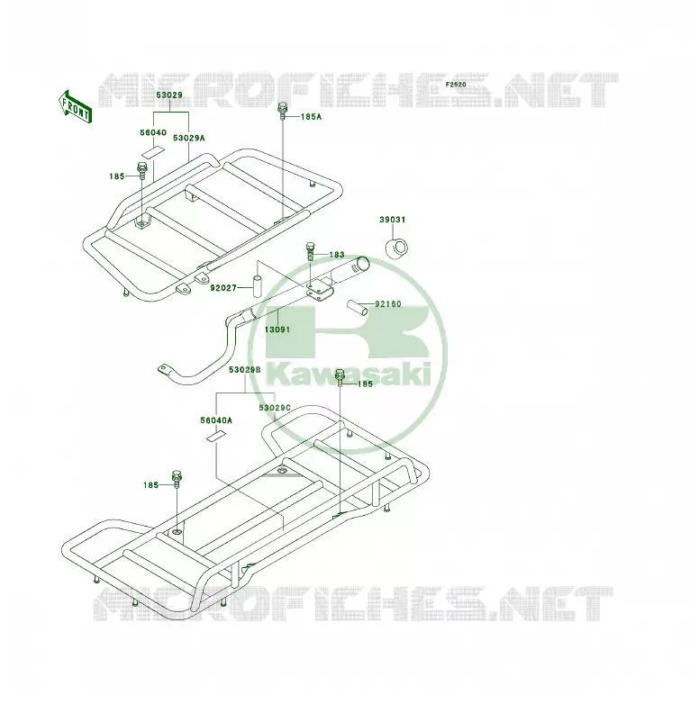 LUGGAGE (S) Kawasaki QUAD 300 1994 KLF300 4X4  KLF300-C6