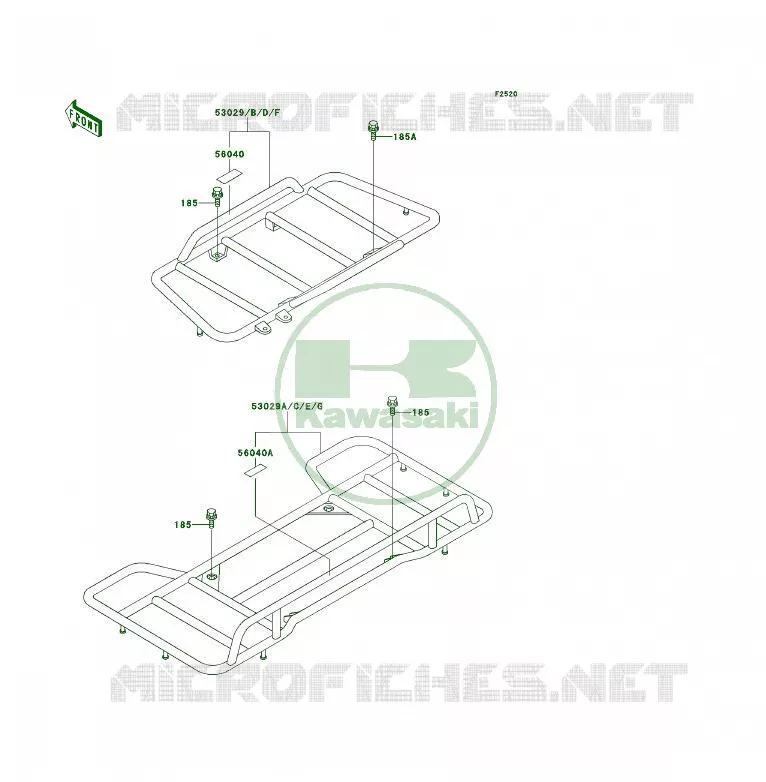 LUGGAGE (S) Kawasaki QUAD 300 1994 KLF300 4X4  KLF300-C6