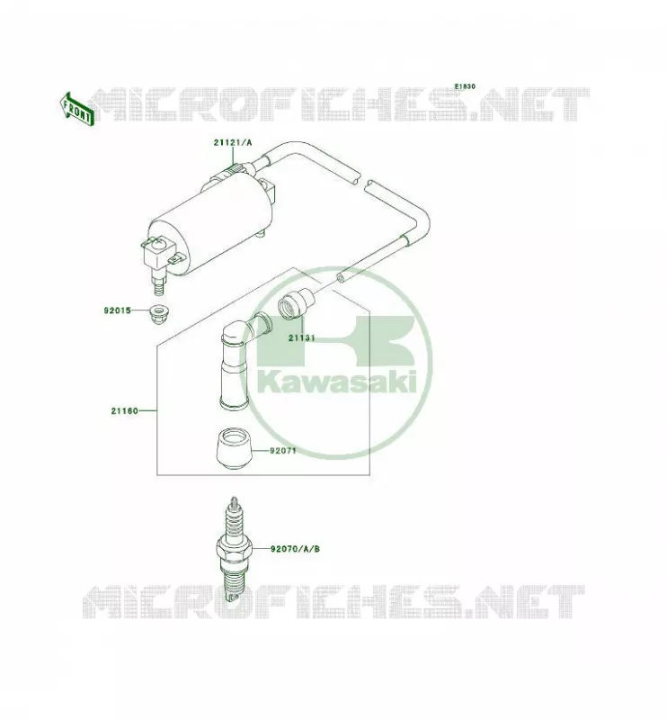 IGNITION SYSTEM Kawasaki QUAD 300 1995 KLF300 4X4  KLF300-C7