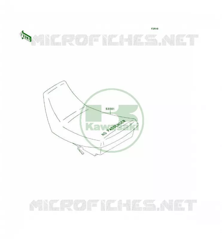 SEAT Kawasaki QUAD 300 1995 KLF300 4X4  KLF300-C7