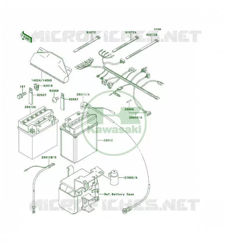 CHASSIS ELECTRICAL EQUIPMENT Kawasaki QUAD 300 1996 KLF300 4X4  KLF300-C8
