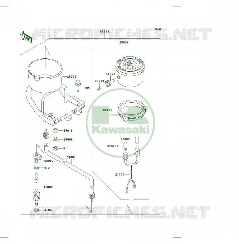 OPTION PARTS(COMPTEUR) Kawasaki QUAD 400 1994 KLF400 4X4  KLF400-B2