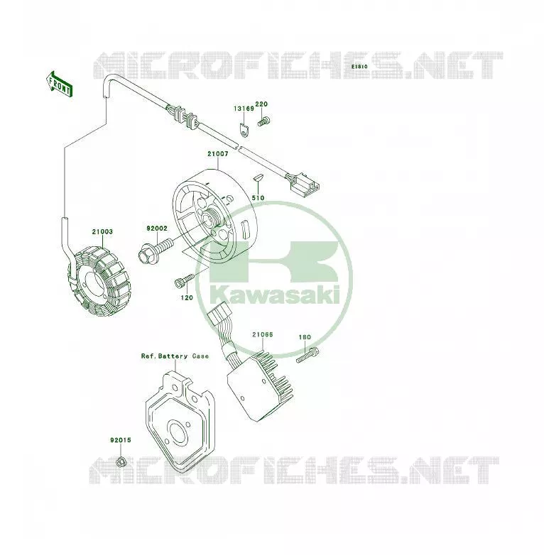 GENERATOR Kawasaki QUAD 400 1995 KLF400 4X4  KLF400-B3