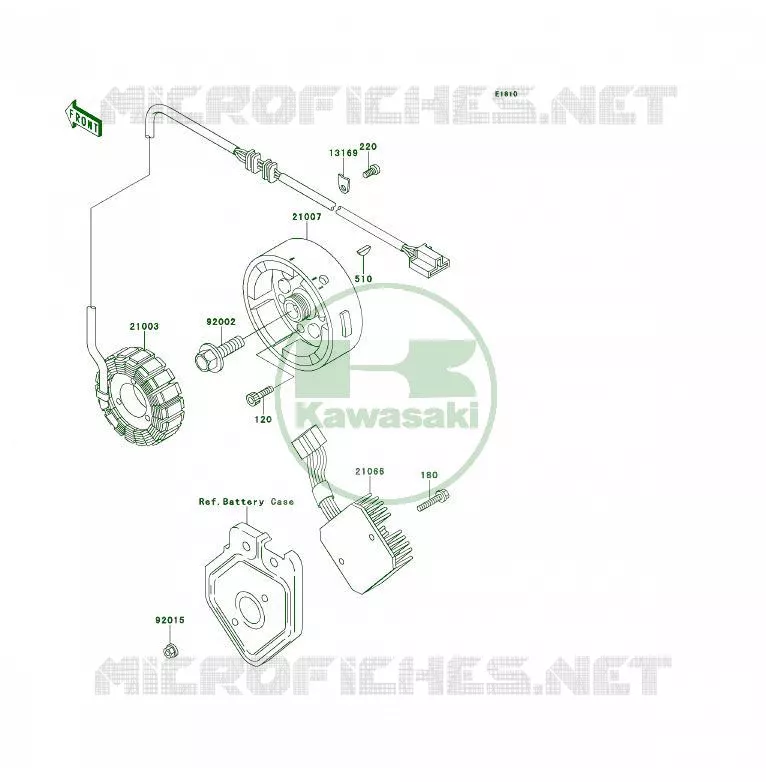 GENERATOR Kawasaki QUAD 400 1995 KLF400 4X4  KLF400-B3