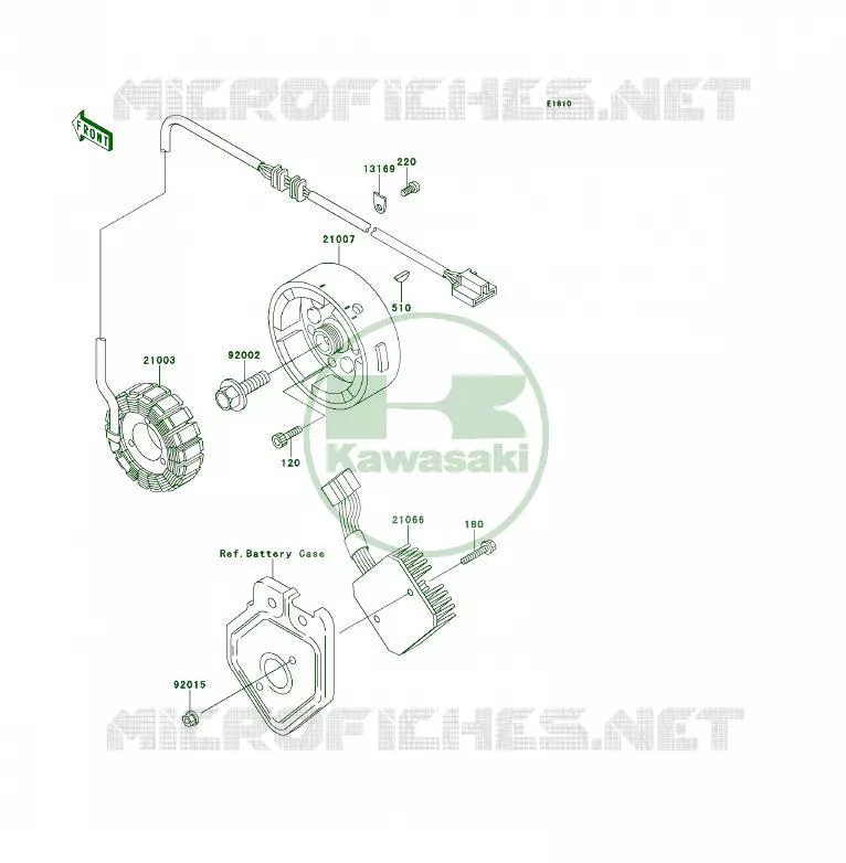 GENERATOR Kawasaki QUAD 400 1995 KLF400 4X4  KLF400-B3A