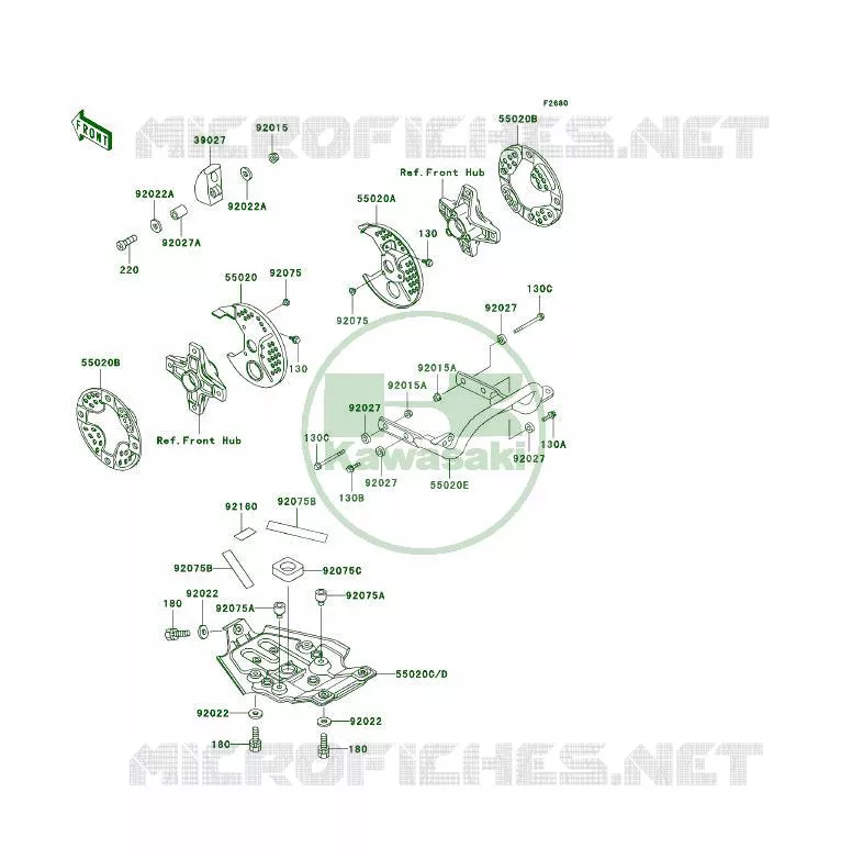 PROTECTION(S) Kawasaki QUAD 250 2002 KSF250  KSF250-A16