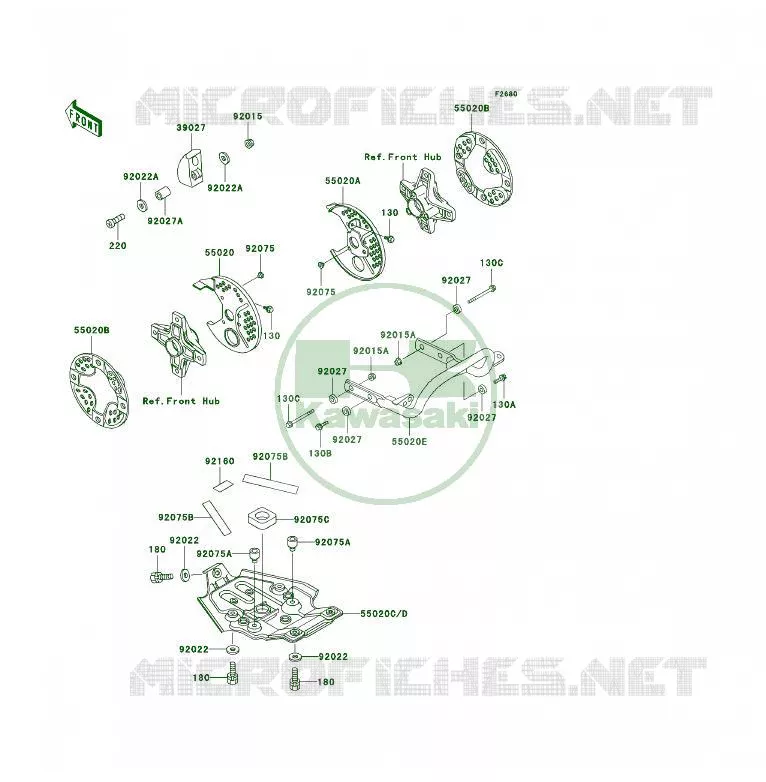 PROTECTION(S) Kawasaki QUAD 250 2004 KSF250  KSF250-A18