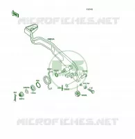 BRAKE PEDAL voor Kawasaki KSF250 1989
