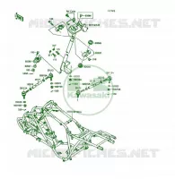 CHASSIS voor Kawasaki KSF250 1989