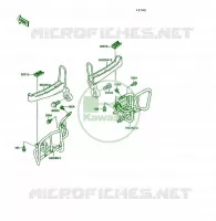 FOOTREST voor Kawasaki KSF250 1989