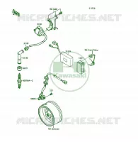 IGNITION COIL voor Kawasaki KSF250 1989