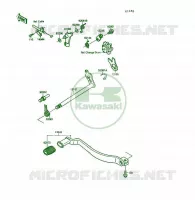 SHIFT voor Kawasaki KSF250 1989