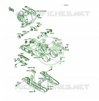SWINGARM voor Kawasaki KSF250 1989