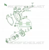 WATER PUMP voor Kawasaki KSF250 1989