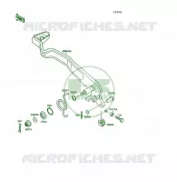 BRAKE PEDAL voor Kawasaki KSF250 1990