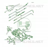 CABLES voor Kawasaki KSF250 1990