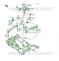 CHASSIS voor Kawasaki KSF250 1990