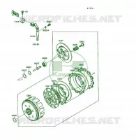 CLUTCH voor Kawasaki KSF250 1990