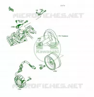 GENERATOR voor Kawasaki KSF250 1990