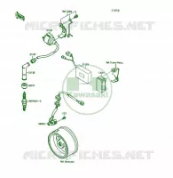 IGNITION COIL voor Kawasaki KSF250 1990