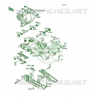 SWINGARM voor Kawasaki KSF250 1990