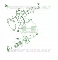 WATER PUMP voor Kawasaki KSF250 1990