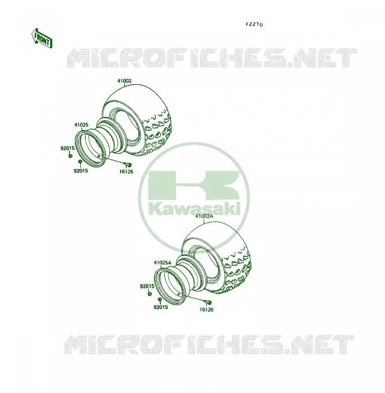 TIRES Kawasaki QUAD 250 1992 KSF250  KSF250-A6