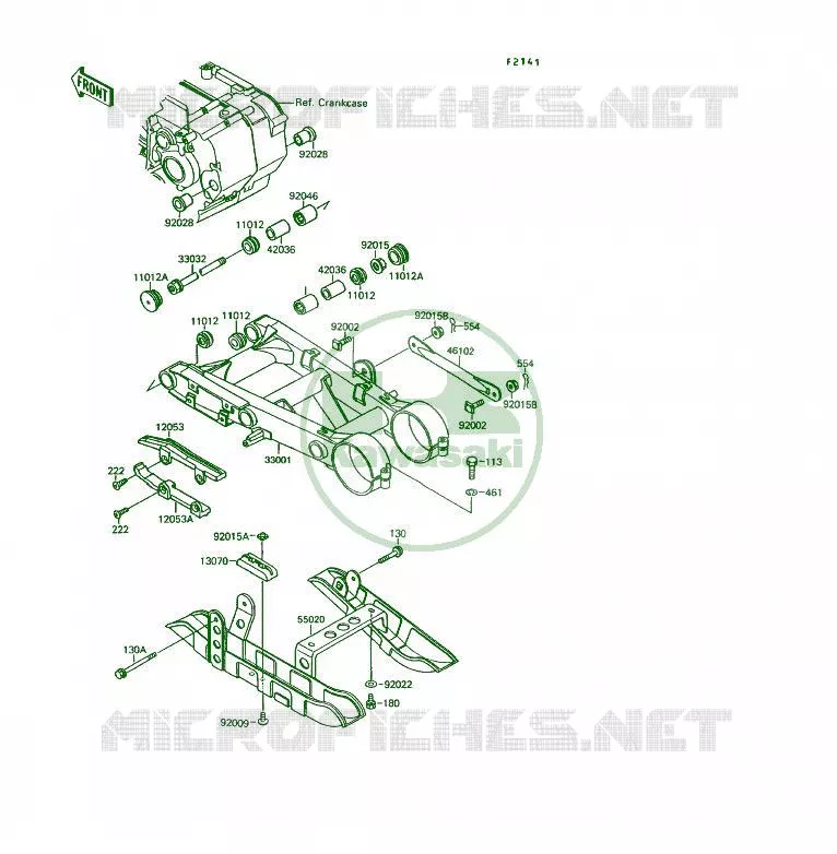 SWINGARM Kawasaki QUAD 250 1994 KSF250  KSF250-A8