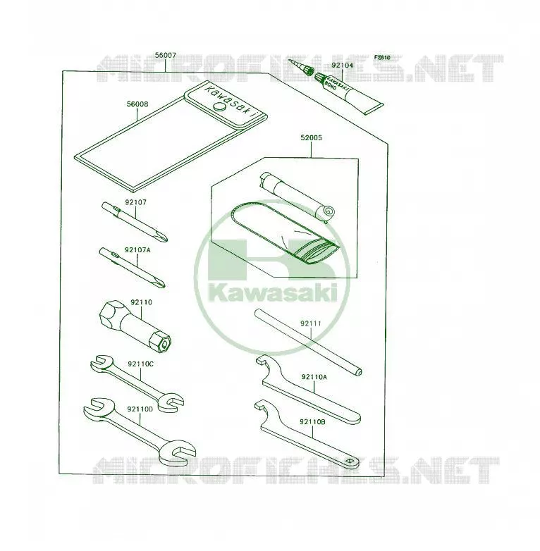 TOOL Kawasaki QUAD 250 1994 KSF250  KSF250-A8