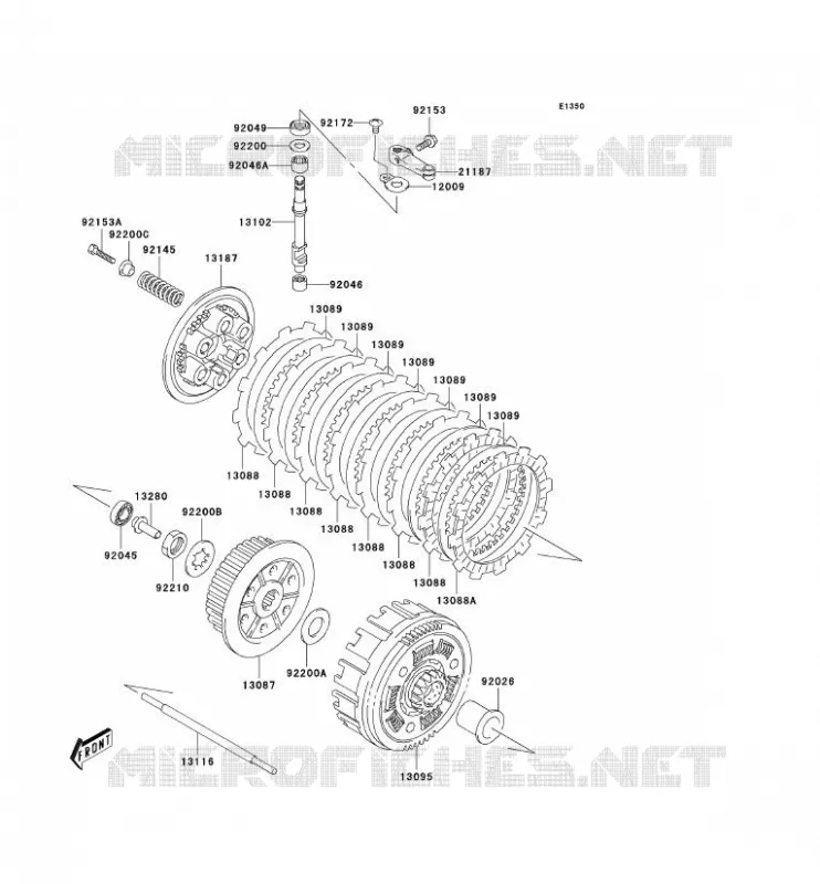 CLUTCH Kawasaki QUAD 400 2004 KFX400  KSF400-A2