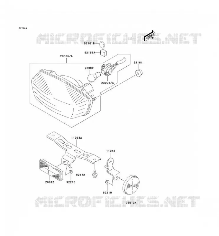 TAILIGHT(S)(CN) Kawasaki QUAD 400 2004 KFX400  KSF400-A2