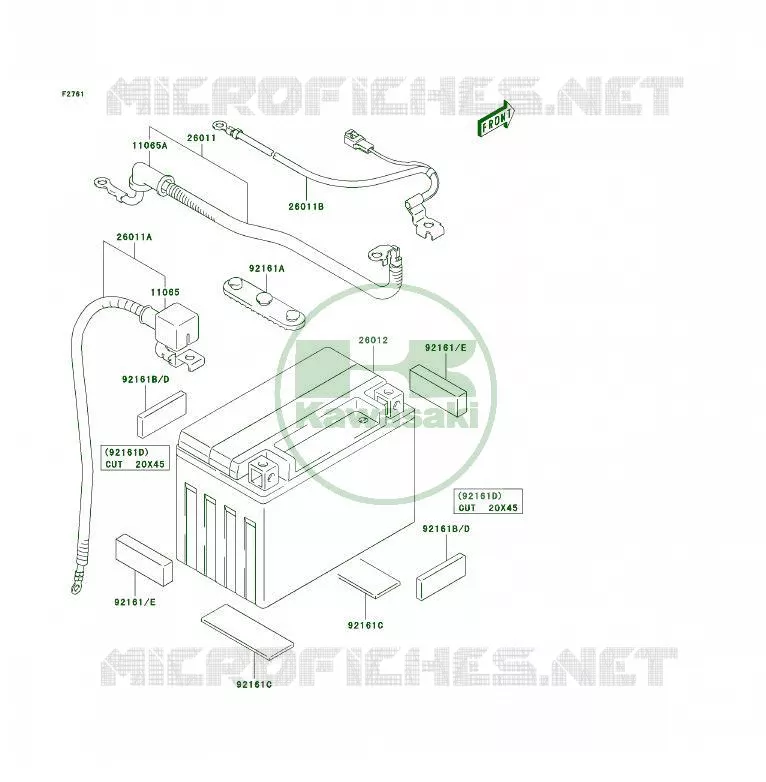 BATTERIE Kawasaki QUAD 400 2004 KFX400  KSF400-A2