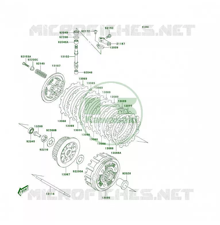 CLUTCH Kawasaki QUAD 400 2004 KFX400  KSF400-A2