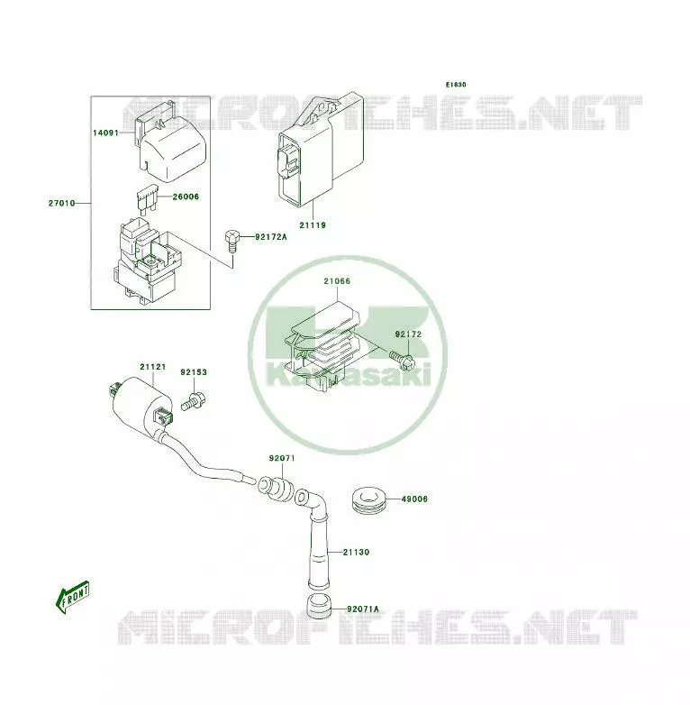 IGNITION SYSTEM Kawasaki QUAD 400 2006 KFX400  KSF400A6F