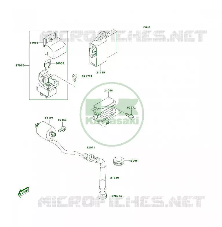 IGNITION SYSTEM Kawasaki QUAD 400 2006 KFX400  KSF400A6F
