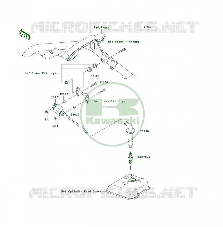 IGNITION SYSTEM Kawasaki QUAD 450 2009 KFX450R  KSF450B9F