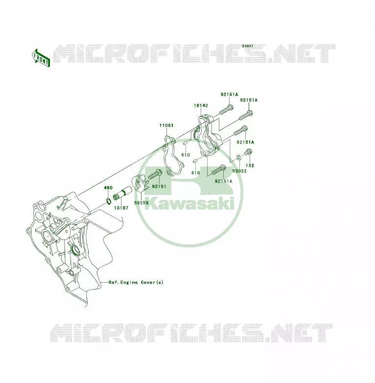 WATER PUMP Kawasaki QUAD 450 2009 KFX450R  KSF450B9F