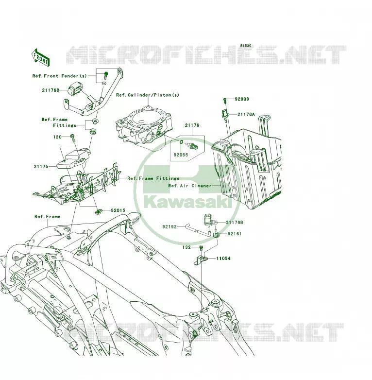 FUEL INJECTION Kawasaki QUAD 450 2009 KFX450R  KSF450B9F