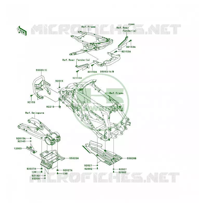 PROTECTION(S) Kawasaki QUAD 450 2009 KFX450R  KSF450B9FB